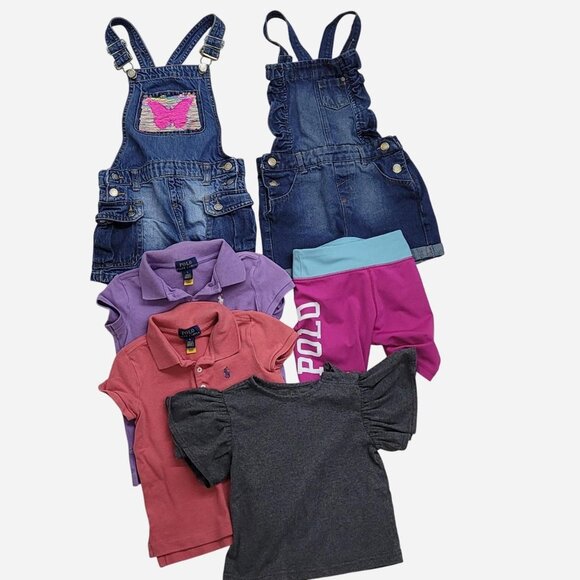 Polo Ralph Lauren Other - Girls’ 5Y Bundle | Denim Overalls + Polo Ralph Lauren + Jessica Simpson 6 Pieces
